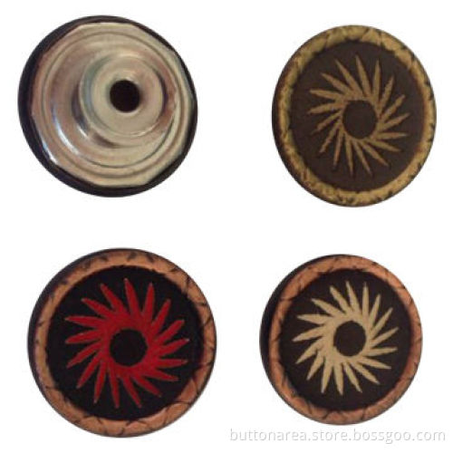 Brass jeans button with single pin